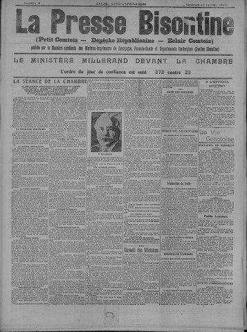 23/01/1920 - La Dépêche républicaine de Franche-Comté [Texte imprimé]