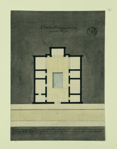 Plan d'une maison particulière découverte à Pompéi / Pierre-Adrien Pâris , [S.l.] : [P.-A. Pâris], [1700 - 1800]