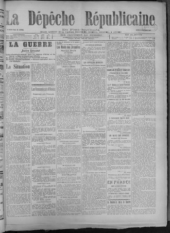 22/10/1917 - La Dépêche républicaine de Franche-Comté [Texte imprimé]