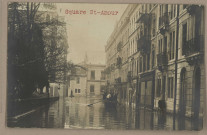 [Besançon - Les Inondations en 1910 - Square St-Amour]. [image fixe] , 1904/1910
