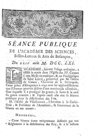 1761 - Séance publique