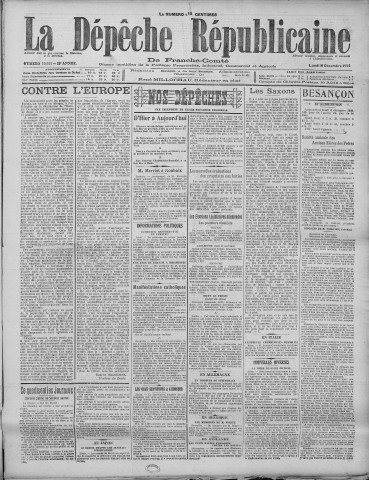08/12/1924 - La Dépêche républicaine de Franche-Comté [Texte imprimé]