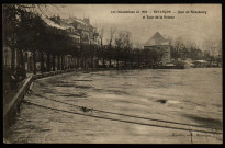 Besançon - Les Inondations en 1910 - Quai de Strasbourg et Tour de la Pelotte. [image fixe] , Besançon : Mosdier, édit. Besançon, 1904/1910