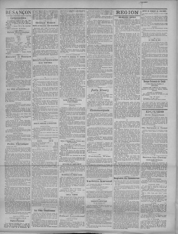 13/05/1921 - La Dépêche républicaine de Franche-Comté [Texte imprimé]