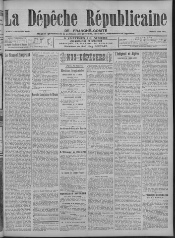 22/06/1914 - La Dépêche républicaine de Franche-Comté [Texte imprimé]