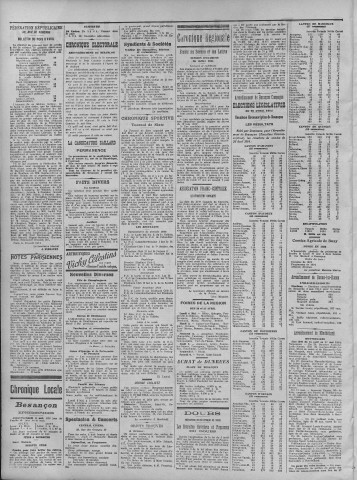 04/05/1914 - La Dépêche républicaine de Franche-Comté [Texte imprimé]