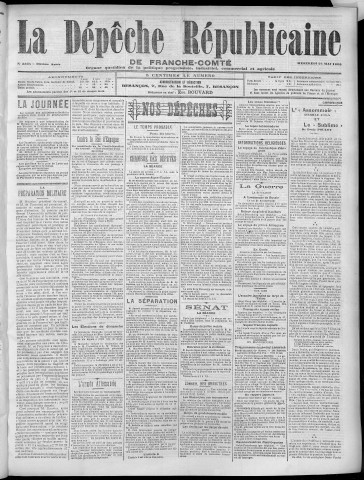 24/05/1905 - La Dépêche républicaine de Franche-Comté [Texte imprimé]