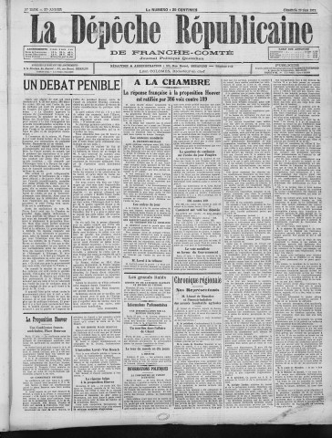 28/06/1931 - La Dépêche républicaine de Franche-Comté [Texte imprimé]