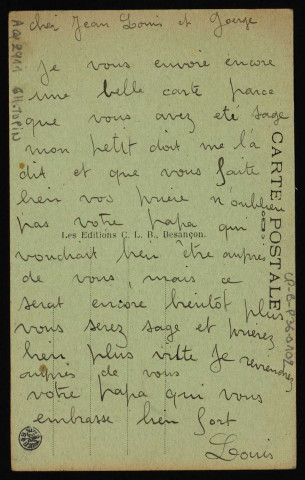 Besançon. - Les Héros de Sainte Madeleine - BESANCON - 1914-1915 [image fixe] , Besançon : Phototypie artistique de l'Est C. Lardier, Besançon (Doubs), 1904/1930