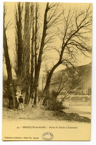 Besançon-les-Bains. - Bords du Doubs à Casamène [image fixe] , 1904/1930