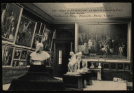 Besançon - Musée de Besançon - La Mort de Léonard de Vinci, par Jean Gigoux - Sculptures de Dalou - Franceschi - Pasche - Laethier. [image fixe] , 1904/1930