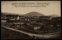 Société des mines de Blanzy. - Agence de Besançon... Côté Est de l'Entrepôt de vente au détail à Champforgeron : Besançon [image fixe] , Besançon : C.L.B, 1914/1930