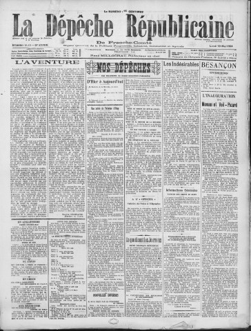 19/05/1924 - La Dépêche républicaine de Franche-Comté [Texte imprimé]
