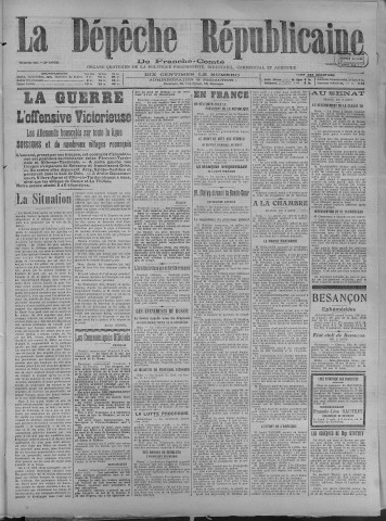 03/08/1918 - La Dépêche républicaine de Franche-Comté [Texte imprimé]
