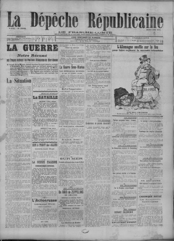 04/05/1916 - La Dépêche républicaine de Franche-Comté [Texte imprimé]