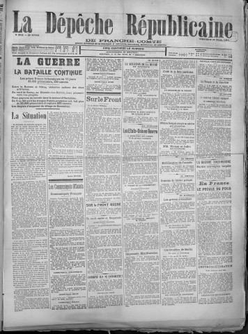 22/04/1917 - La Dépêche républicaine de Franche-Comté [Texte imprimé]