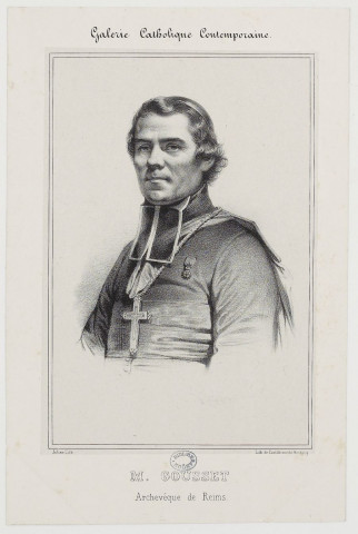 M. Gousset. Archevêque de Reims / Julien Lith. ; Lith. de Castille rue du Bouloi 19