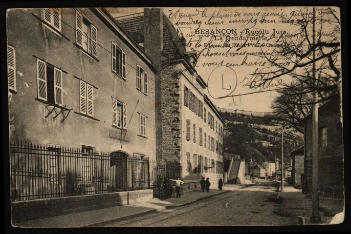 Besançon - Besançon - Rue du Jura - La Gendarmerie. [image fixe] , 1904/1915