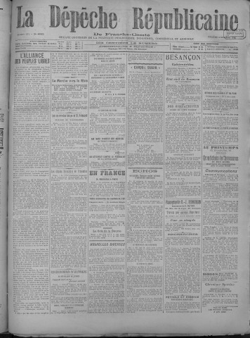 08/12/1918 - La Dépêche républicaine de Franche-Comté [Texte imprimé]