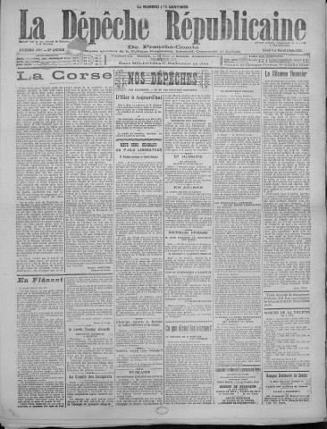 06/06/1922 - La Dépêche républicaine de Franche-Comté [Texte imprimé]