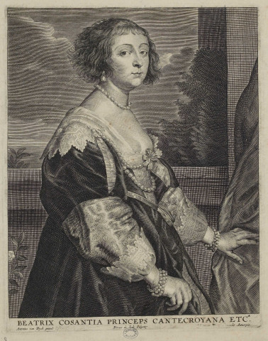 Beatrix Cosantia Princeps Cantecroyana etc. [image fixe] / Antonius van Dyck pinxit ; Petrus de Iode sculpsit , Anvers, 1700/1799