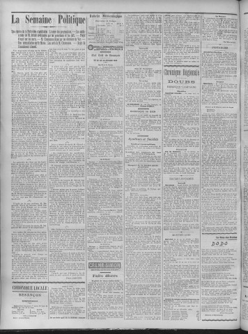 01/03/1908 - La Dépêche républicaine de Franche-Comté [Texte imprimé]