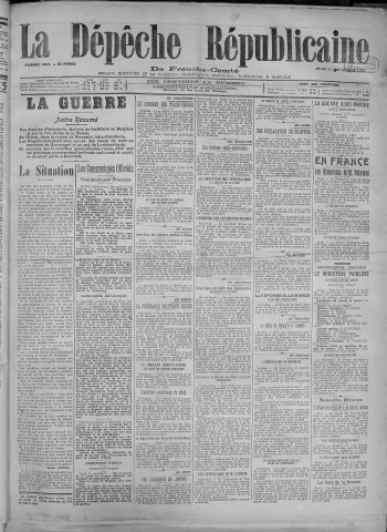 13/09/1917 - La Dépêche républicaine de Franche-Comté [Texte imprimé]