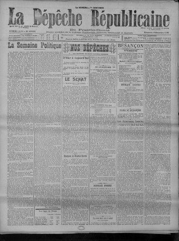 09/12/1923 - La Dépêche républicaine de Franche-Comté [Texte imprimé]