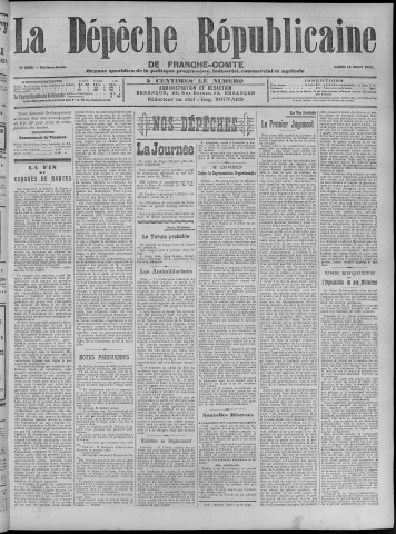 14/08/1911 - La Dépêche républicaine de Franche-Comté [Texte imprimé]