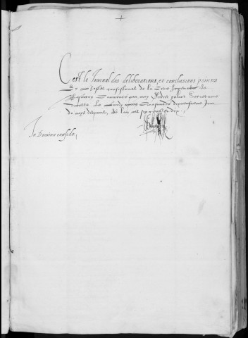 Registre des délibérations municipales 19 avril 1610 - 13 avril 1613