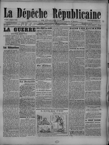 02/09/1915 - La Dépêche républicaine de Franche-Comté [Texte imprimé]