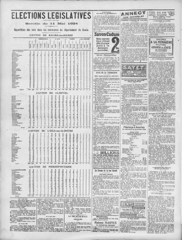 18/05/1924 - La Dépêche républicaine de Franche-Comté [Texte imprimé]