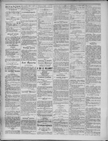 18/03/1925 - La Dépêche républicaine de Franche-Comté [Texte imprimé]