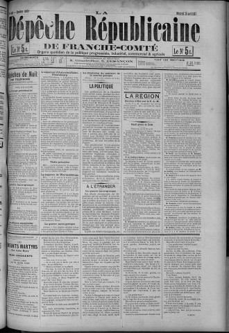 28/04/1897 - La Dépêche républicaine de Franche-Comté [Texte imprimé]