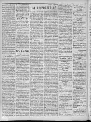 29/01/1912 - La Dépêche républicaine de Franche-Comté [Texte imprimé]