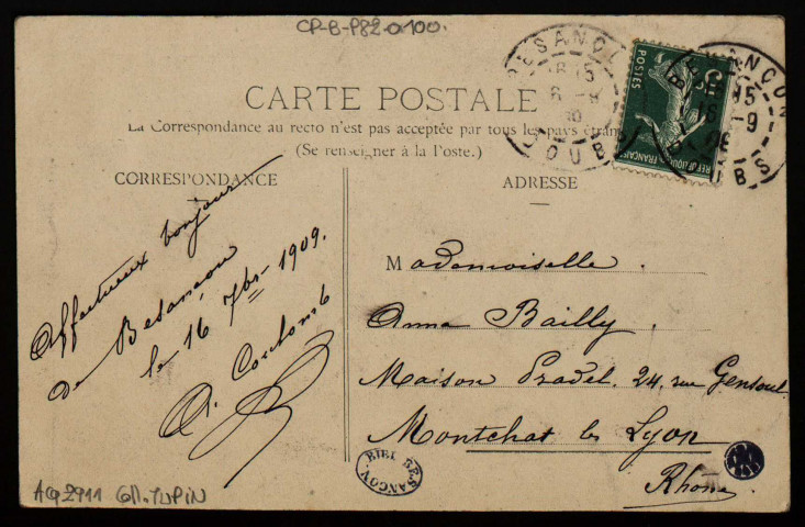 Besançon. La Porte Taillée [image fixe] , 1904/1909