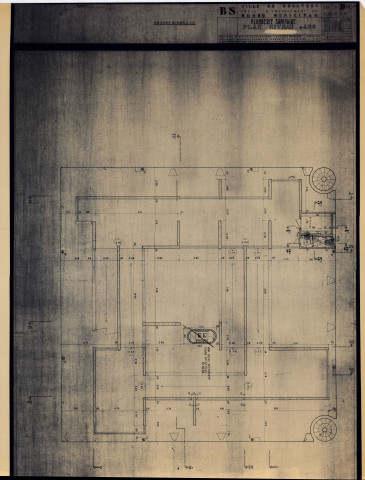 Musée des Beaux-Arts, projet d'aménagement de Louis Miquel, menuiserie, plomberie et sanitaires : plans.
