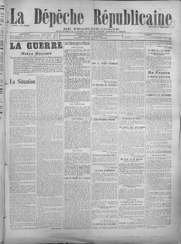 07/03/1917 - La Dépêche républicaine de Franche-Comté [Texte imprimé]