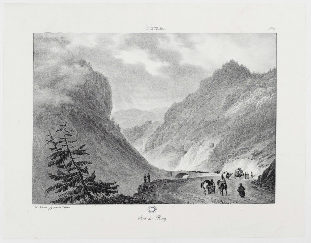 Pont de Morez [estampe] : Jura / Ed. Hostein, figes par Vor Adam , (S.l.] : [s.n.], [1800-1899]