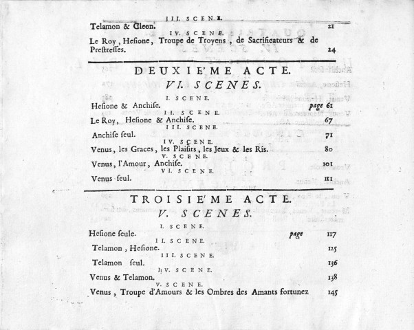 Hésione, tragédie mise en musique par monsieur Campra représenté par l'Académie royalle de musique le vingt-huitième jour de décembre 1700