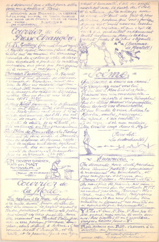 20/02/1915 - Le Petit Voisognard : organe bi-hebdomadaire du 369e terrassiers