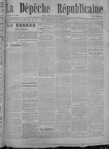 04/12/1917 - La Dépêche républicaine de Franche-Comté [Texte imprimé]