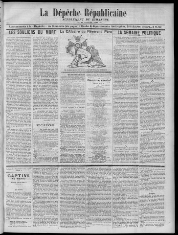 15/01/1905 - La Dépêche républicaine de Franche-Comté [Texte imprimé]