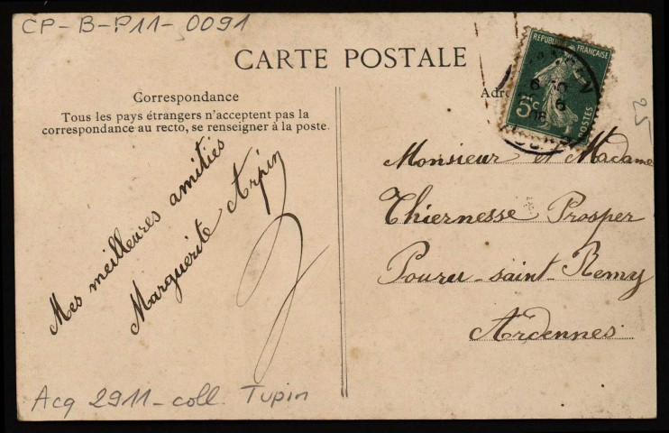 De Besançon recevez cette pensée [image fixe] , Paris : E. L. D., 1904/1908