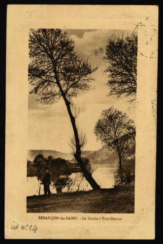 Besançon-les-Bains - Le Doubs à Port-Douvot [image fixe] 1905/1910
