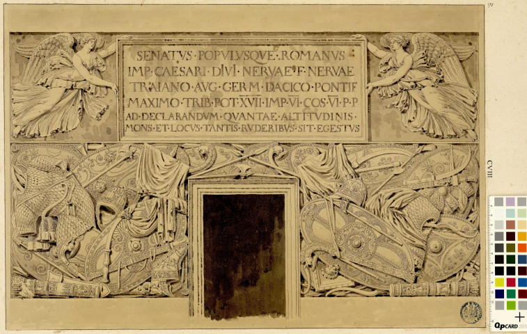 Bas-relief du piédestal de la colonne Trajane / Pierre-Adrien Pâris , [S.l.] : [P.-A. Pâris], [1700-1800]