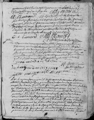 Paroisse de Bregille : baptêmes (naissances), mariages, sépultures (décès) 4 janvier 1766 - 30 décembre 1791)