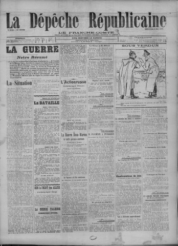 03/05/1916 - La Dépêche républicaine de Franche-Comté [Texte imprimé]