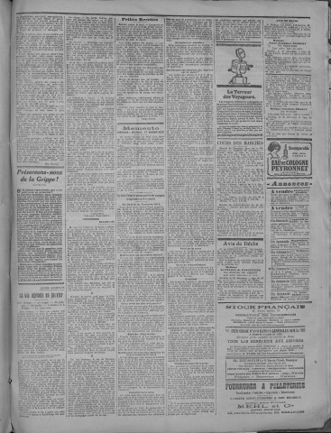 27/12/1919 - La Dépêche républicaine de Franche-Comté [Texte imprimé]