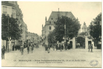 Besançon - Fêtes présidentielles des 13, 14 et 15 août 1910. L'Avenue Carnot et le Casino [image fixe] , Paris : I P M, 1910